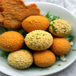 Crunchy Falafel Bites with Tzatziki Sauce
