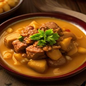 Kyrgyz Qurutqoulu-Style Lamb and Apricot Tagine
