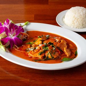 Thai Green Curry Chicken with Coconut Rice