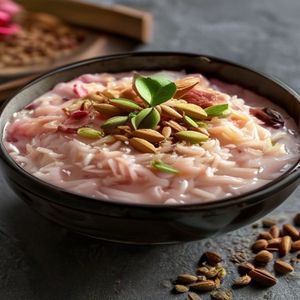 Cardamom Rosewater Rice Pudding