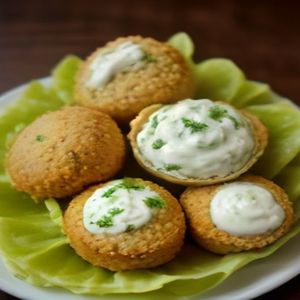 Crunchy Falafel Bites with Tzatziki Sauce