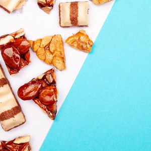 Dates and Coconut Brittle with Rosewater