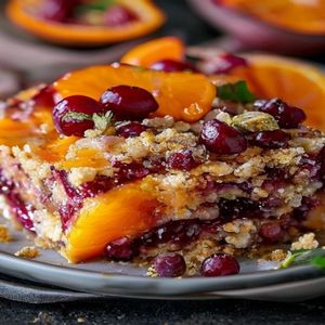 Cranberry Orange Blossom Crumble