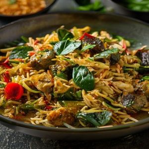 Thai Green Curry Chicken Fried Rice