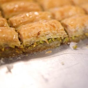 Rosewater Pistachio Baklava Bars
