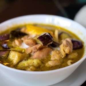 Thai Green Curry Meatballs with Coconut Rice