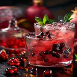 Pomegranate Ginger Fizz