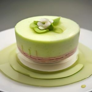 Pistachio Rosewater Kulfi Cake