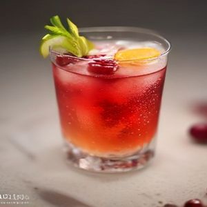 Cranberry and Lime Sparkler