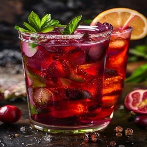 Cranberry Ginger Fizz