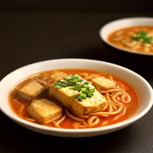 Korean-Style Grilled Tofu and Gochujang Noodles