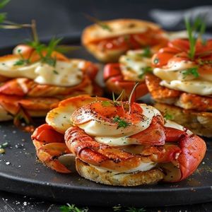 Crab and Brie Crostini