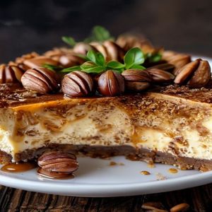 Hazelnut Praline Cheesecake