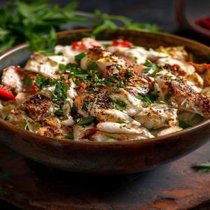 Creamy Fattoush Chicken Bowl