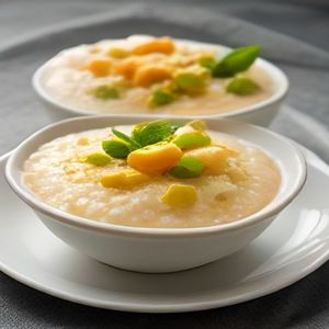 Turkish Delight-Style Rice Pudding with Orange Blossom and Pistachio