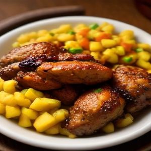 Jamaican Jerk Chicken Wings with Mango Salsa