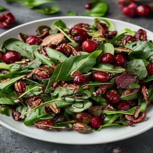 Cranberry Walnut Spinach Salad
