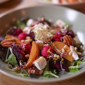Winter Squash Salad with Maple Glazed Pecans