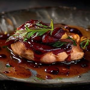 Pan-Seared Duck Breast with Cherry Compote