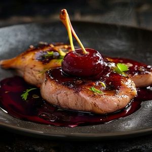 Pan-Seared Duck Breast with Cherry Compote