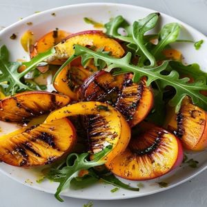 Grilled Peach Arugula