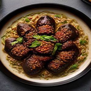 Spiced Aubergine Dolmas
