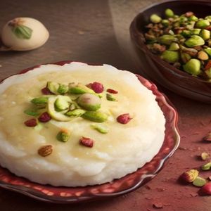 Sahlab with Rose Petals and Pistachios