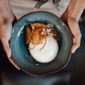 Rose Petal Panna Cotta with Candied Orange Zest