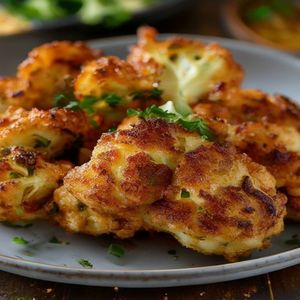 Roasted Cauliflower Fritters