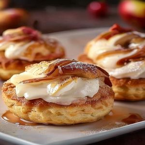 Cinnamon Apple Cream Puffs