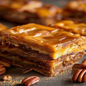 Golden Caramel Pecan Bars
