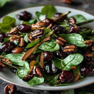 Wild Cherry Walnut Spinach Salad