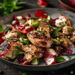Pomegranate Pistachio Chicken Salad