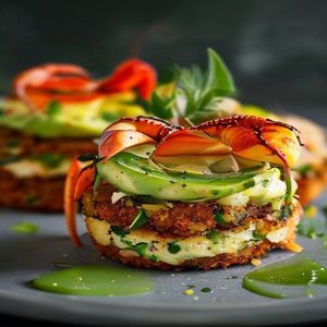 Crab and Avocado Cakes