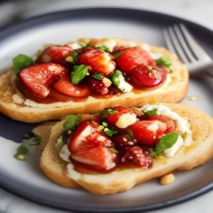 Persian Spiced Feta and Fig Tapenade Crostini