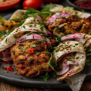 Za'atar Crusted Chicken Shawarma