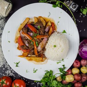 Peruvian Lomo Saltado Fried Rice