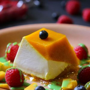 Rosewater Panna Cotta with Pistachio and Orange