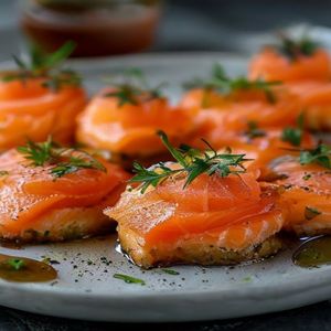 Smoked Salmon Blini Bites
