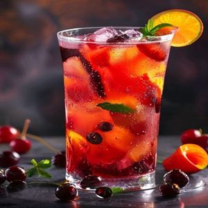 Cranberry Sunset Spritzer